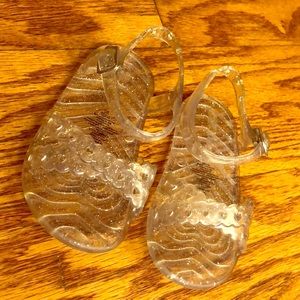 Glitter Jelly Sandals